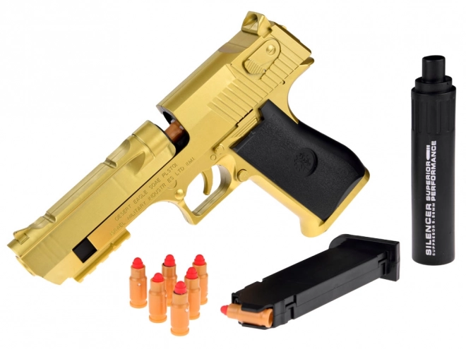 Pistolet pour enfants avec munitions en mousse et silencieux