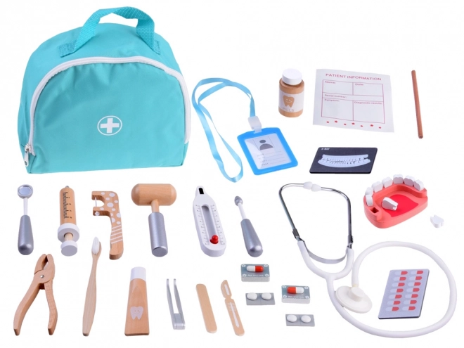 Ensemble en bois d'accessoires PETIT DENTISTE ZA4718