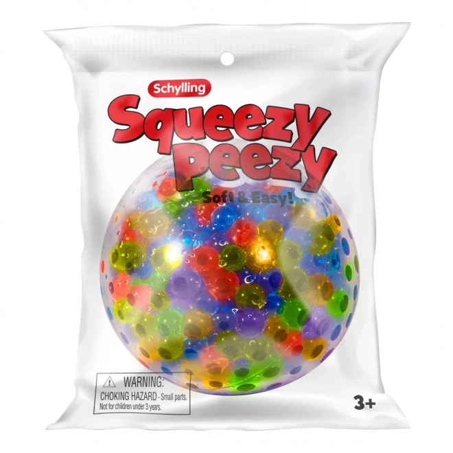 Balle anti-stress à pétrir avec billes Schylling