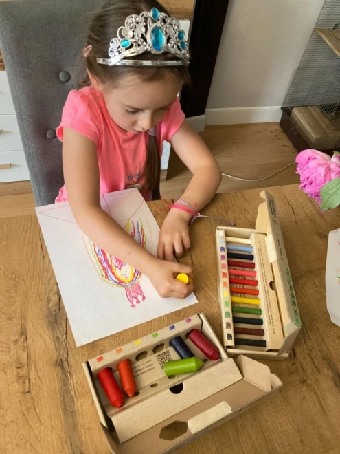 Crayons de cire écologiques Junior 6 pièces