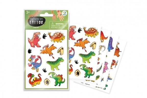 Tatouage à motif de dinosaures