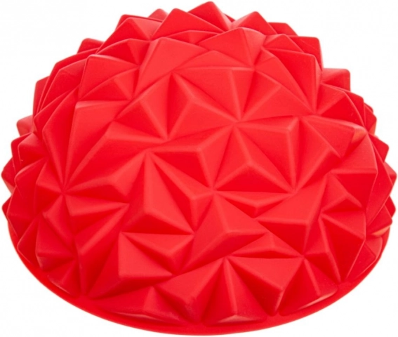 Demi-sphère sensorielle rouge pour massage - diamants