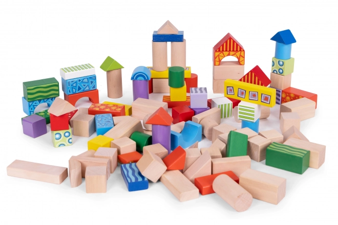 Jeux de construction en bois pour enfants avec boîte de tri ECOTOYS