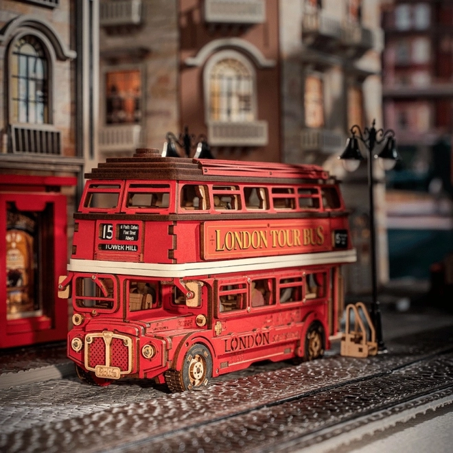 Puzzle en bois 3D bus à impériale londonien