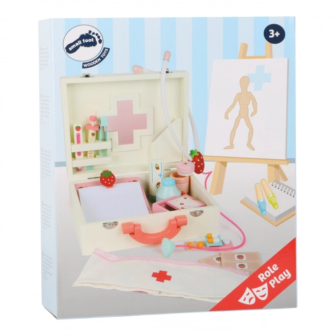 Petite valise de médecin en bois pour enfants Isabel