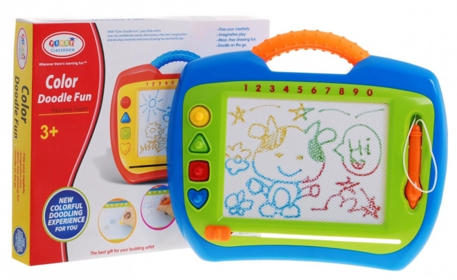 Puzzle Heureux pour Enfants 3+ Jouet créatif + stylet + 4 tampons + dessins en 4 couleurs