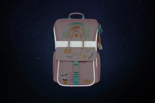 BAAGL 3 SET Zippy Duha rose : cartable, trousse, sac