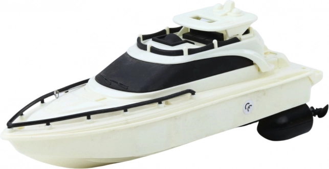 Bateau à moteur télécommandé RC Speed Boat Storm noir et blanc