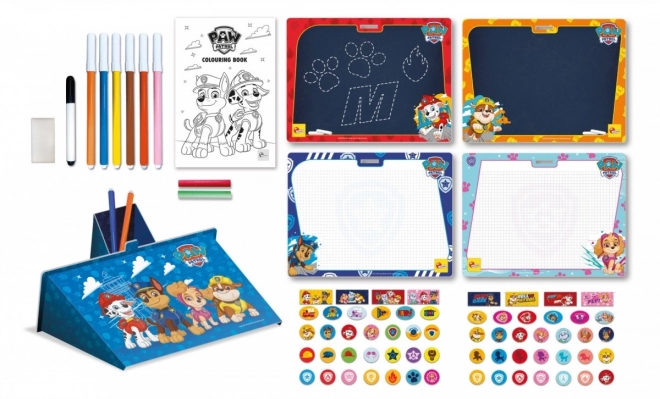 Ensemble scolaire de dessin avec sac à dos Pat' Patrouille