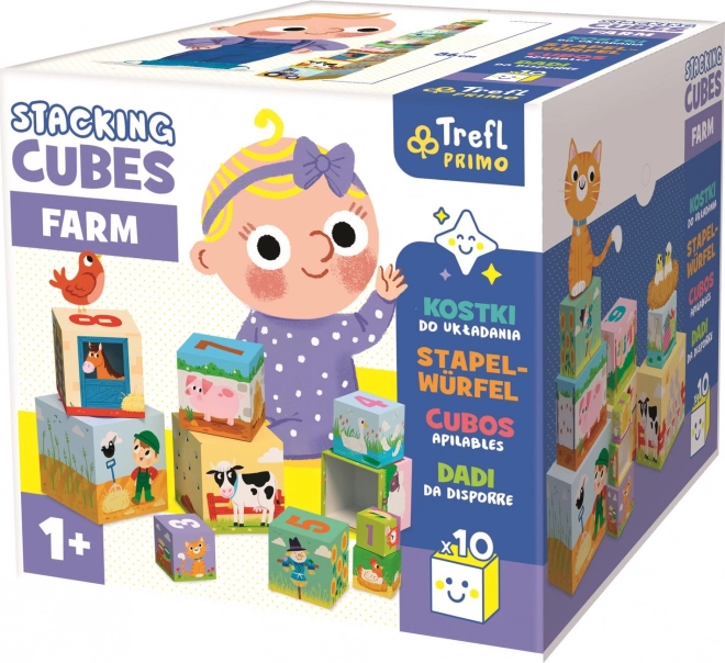 Cubes empilables ferme TREFL