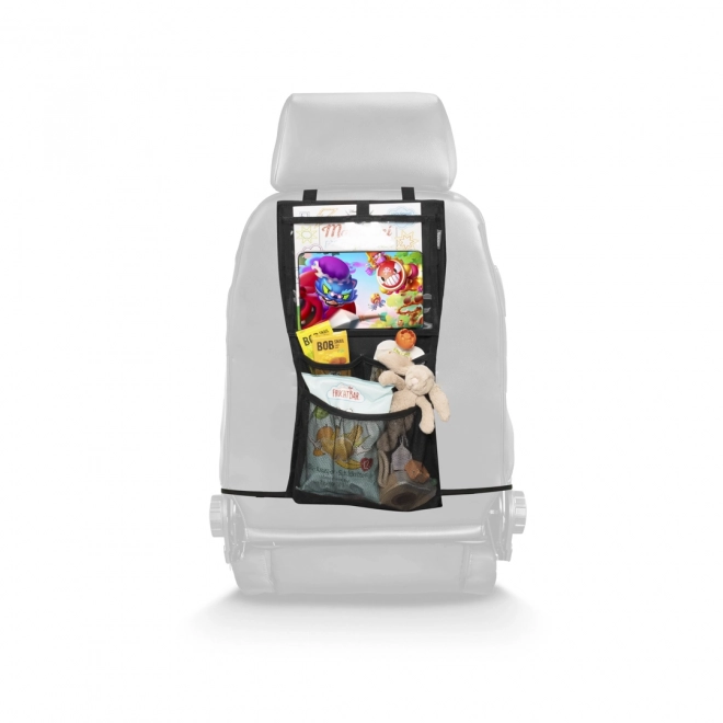 Organisateur de siège + poche pour tablette et jouets
