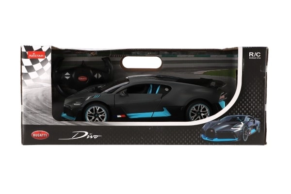 Auto RC Buggatti Divo gris plastique 32cm 2,4GHz télécommande boîte 43x18x25cm