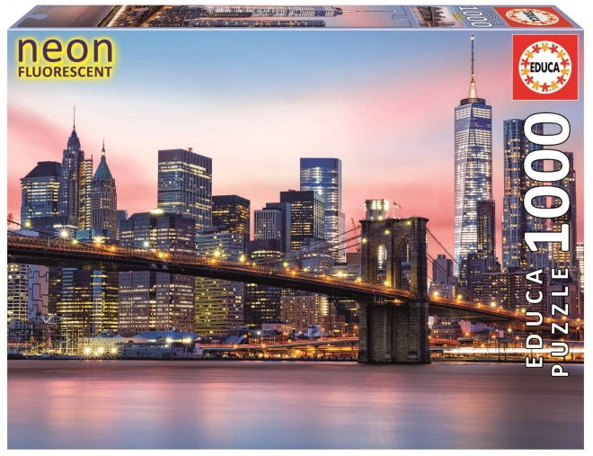 Puzzle lumineux Educa Pont de Brooklyn New York 1000 pièces