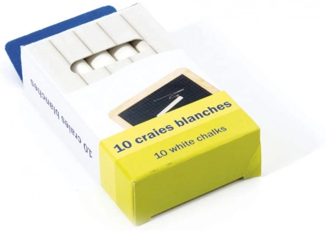 Craies blanches Jeujura, 10 pcs