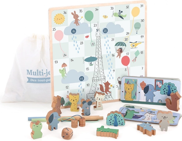 Ensemble de jeux d'animaux pour les tout-petits 4 en 1 Vilac