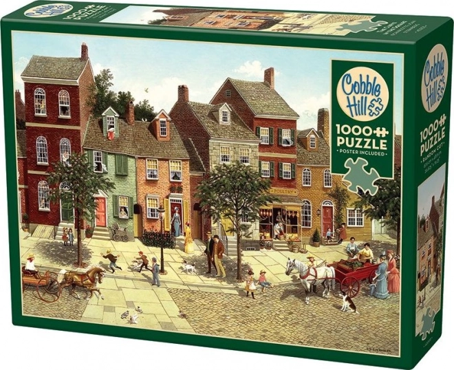 Puzzle COBBLE HILL Virage sur la Place 1000 pièces