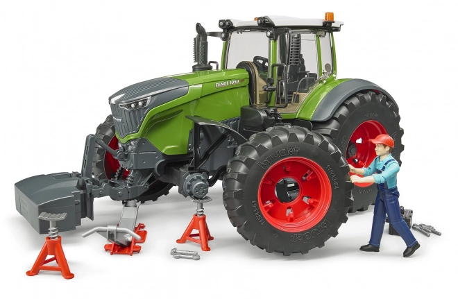 Tracteur Bruder Fendt 1050 Vario avec mécanicien et outils d'atelier 1:16