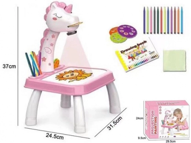 Projecteur licorne avec piles