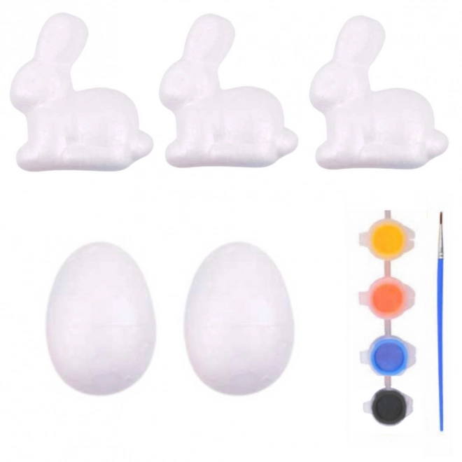 Ensemble pour peinture de décorations en polystyrène