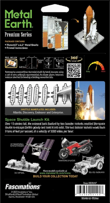 Kit de Lancement de la Navette Spatiale METAL EARTH 3D (ICONX)