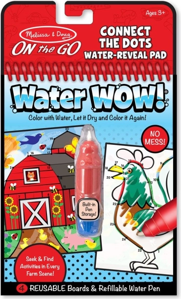 Livre à colorier à l’eau Water WOW! Peinture par numéros