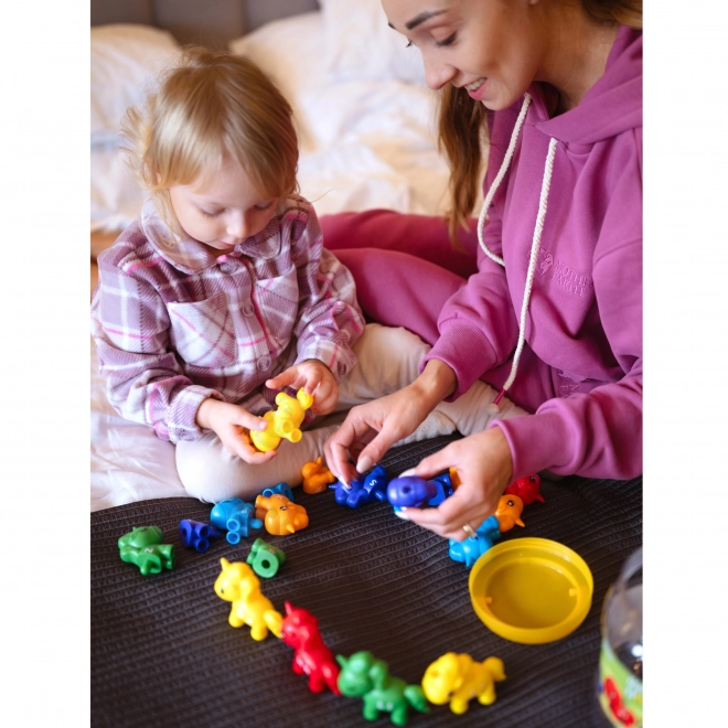 Ensemble Montessori pour l'apprentissage des chiffres et des couleurs Licornes