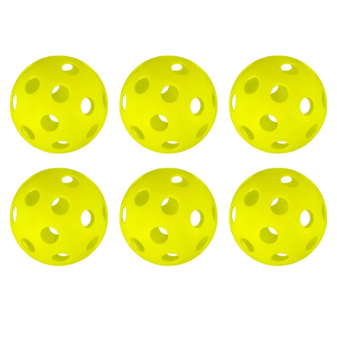 Six balles colorées