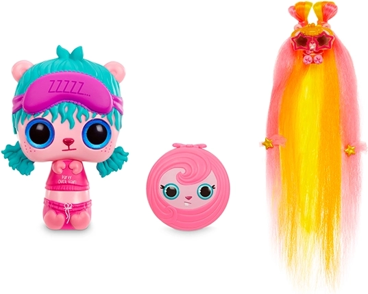 Pop Pop Hair Surprise poupée 3-en-1 Sidekick avec surprise dans les cheveux