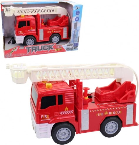 Camion de pompiers à piles pour enfants
