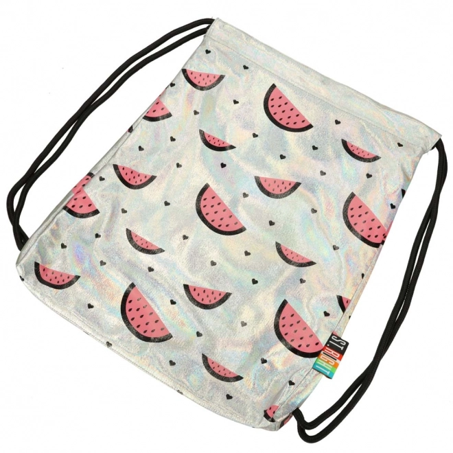 BAMBINO sac à dos à cordon blanc perle melon