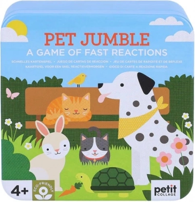 Petit Collage jeu de réflexes rapides animaux de compagnie en boîte