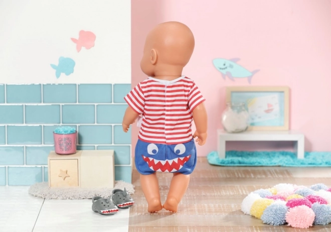 BABY born pyjama et chaussons, bleus, 43 cm