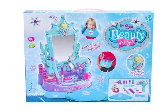 Miroir de coiffeur avec accessoires