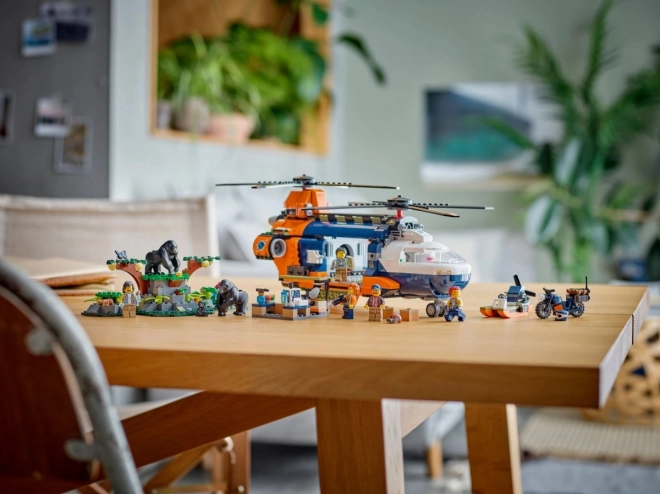 LEGO City 60437 Hélicoptère pour l'exploration de la jungle au camp de base