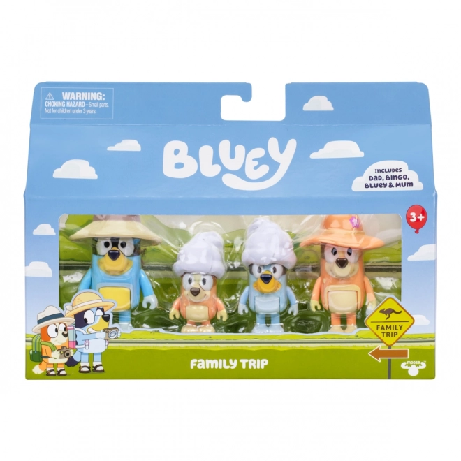 Figurines Bluey Excursion Familiale