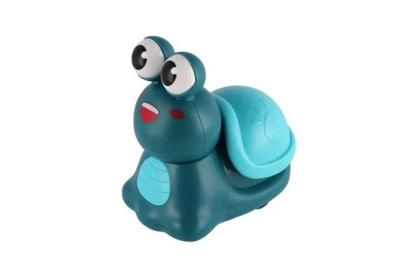 Escargot appuyez et partez plastique 8 cm à inertie 3 couleurs 12 pcs en boîte