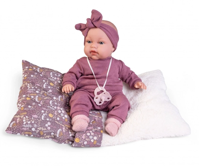 Antonio Juan 70356 TONETA - poupée réaliste bébé avec sons et corps souple en tissu - 34 cm