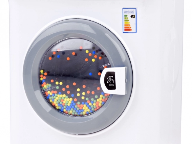 Lave-linge pour enfants avec panneau tactile et effets bleus