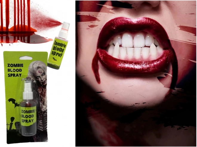 Spray d'Halloween avec faux sang