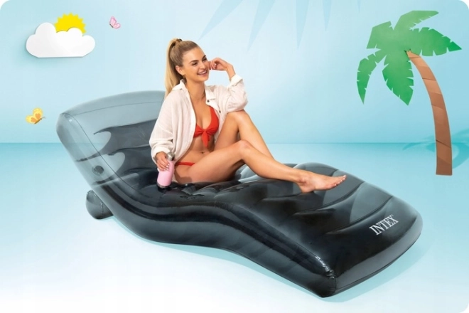 56875EU Intex Chaise longue gonflable grise