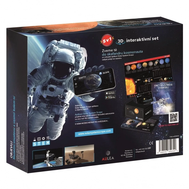 Guide interactif de l'univers 5-en-1 3D en boîte 33x26x6cm