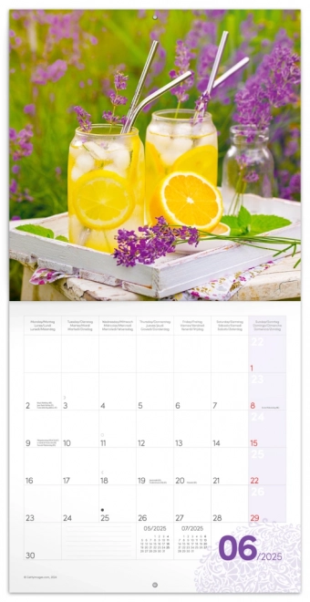 NOTIQUE Calendrier de notes Provence 2025, parfumé, 30 x 30 cm