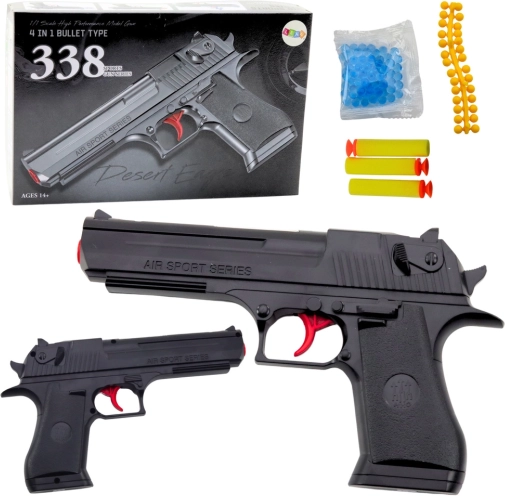 pistolet sportif pour fléchettes en mousse et billes de gel à l’eau