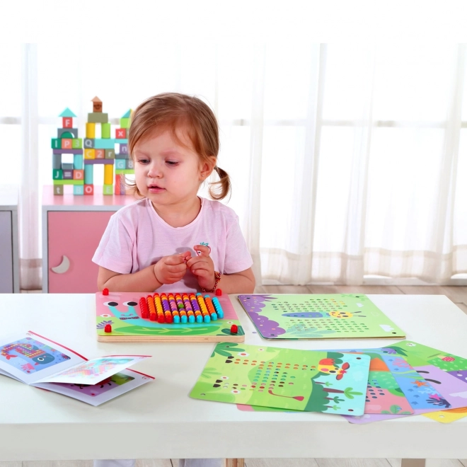 Puzzle en bois avec chevilles de Tooky Toy