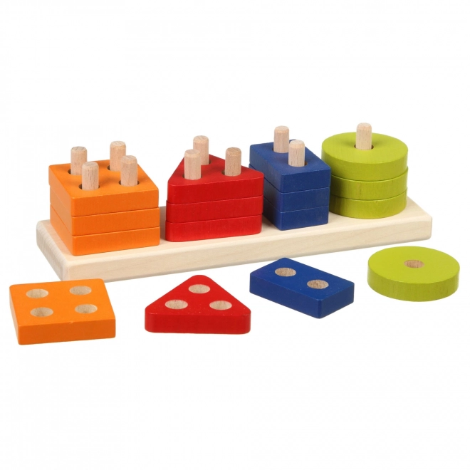 CUBIKA 15337 Tri de formes V - puzzle en bois 17 pièces