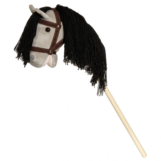 Hobby Horse gris avec rênes 80 cm