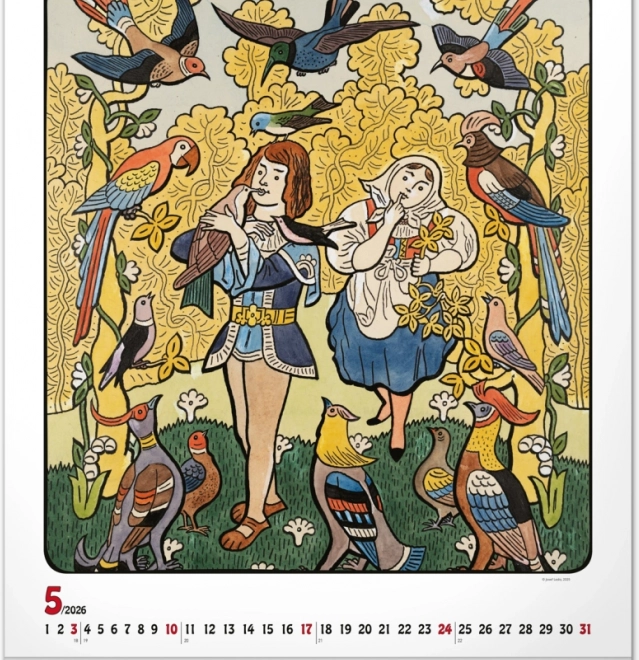 calendrier mural Josef Lada 2026
