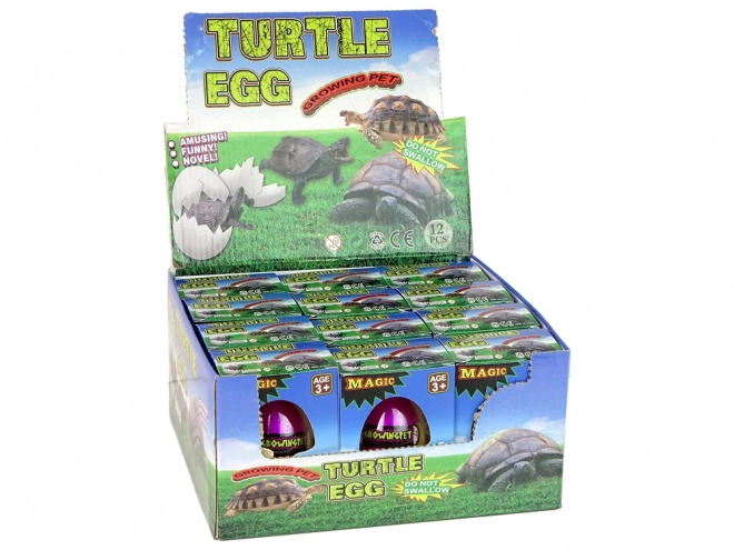 Œuf magique avec tortue qui grandit 6 cm