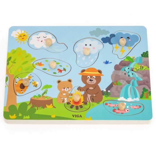 Puzzle en bois SONS DE LA NATURE de VIGA
