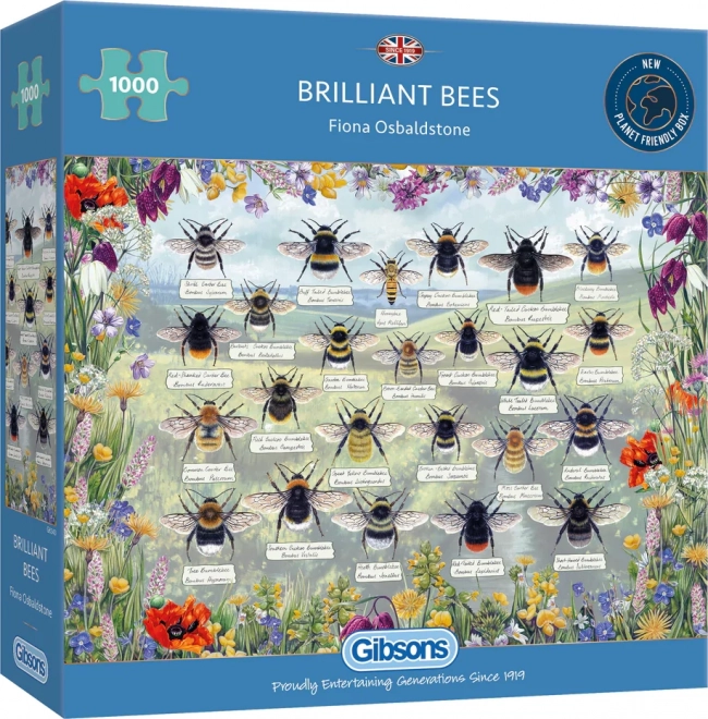 Puzzle Gibsons Abeilles Brillantes 1000 pièces